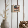 My Country Home Of The Brave American Flag On Map MDF Block Sign 6x6x1 **BACKORDERED UNTIL MARCH 2025**