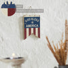 God Bless America Dovetail Flag MDF Wall Hanging 8x6 **BACKORDERED UNTIL MARCH 2025**