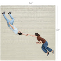 VHC Brands Waffle Weave Natural Twin Blanket 66x90 - 100% Cotton, Lightweight Farmhouse Cover for Bed, Couch, Sofa