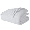 VHC Brands White Waffle Weave King Blanket 90x108 - 100% Cotton, Lightweight, for Bed, Couch, Sofa - Farmhouse Boho Bedroom & Living Room Decor