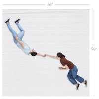 VHC Brands Waffle Weave White Twin Blanket 66x90 - 100% Cotton, Lightweight Farmhouse Cover for Bed, Couch & Sofa