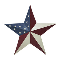 Painted Metal American Flag Theme Star 12x12 **BACKORDERED UNTIL MARCH 2025**