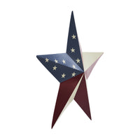 Painted Metal American Flag Theme Star 12x12 **BACKORDERED UNTIL MARCH 2025**