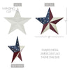 Painted Metal American Flag Theme Star 8x8 **BACKORDERED UNTIL MARCH 2025**