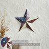 Painted Metal American Flag Theme Star 8x8 **BACKORDERED UNTIL MARCH 2025**