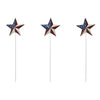 Painted Metal American Flag Theme Star on Pick Set of 3 12x3.5 **BACKORDERED UNTIL MARCH 2025**