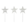 Painted Metal American Flag Theme Star on Pick Set of 3 12x5.5 **BACKORDERED UNTIL MARCH 2025**