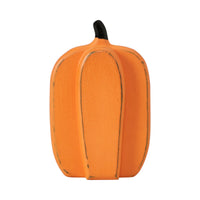 Tall Orange Wooden Pumpkin 8x5x2
