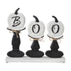 BOO Pumpkins Wooden Table Sign 12.5x13.5x2