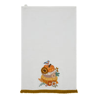 Pumpkin Floral Tea Towel 19x28