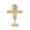 Natural Wooden Scarecrow 16.25x10x3