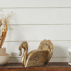 Wooden Turkey w/ Burnished Metal 6x8.5x6.5 **BACKORDERED UNTIL JUNE 2025**