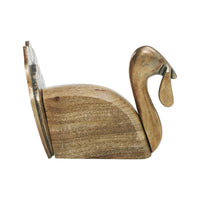 Wooden Turkey w/ Burnished Metal 6x8.5x6.5 **BACKORDERED UNTIL JUNE 2025**