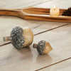 Wooden Acorn Set of 2 - 2.75 and 4.5 inch **BACKORDERED UNTIL JUNE 2025**