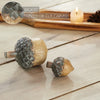 Wooden Acorn Set of 2 - 2.75 and 4.5 inch **BACKORDERED UNTIL JUNE 2025**