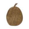 Carved Wooden Pumpkin Walnut Brown 8x6x1.5