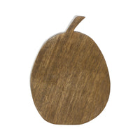 Carved Wooden Pumpkin Walnut Brown 8x6x1.5