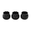 Jack-O-Lantern Candle Holder Black Set of 3 - 3x3.5x3.5