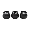 Jack-O-Lantern Candle Holder Black Set of 3 - 3x3.5x3.5