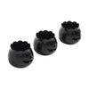 Jack-O-Lantern Candle Holder Black Set of 3 - 3x3.5x3.5