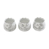 Jack-O-Lantern Candle Holder Antique White Set of 3 - 3x3.5x3.5