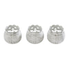 Jack-O-Lantern Candle Holder Antique White Set of 3 - 3x3.5x3.5