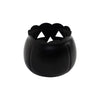 Jack-O-Lantern Candle Holder Black 4.25x5.25x5.25 **BACKORDERED UNTIL AUGUST 2025**