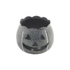 Jack-O-Lantern Candle Holder Antique Grey 4.25x5.25x5.25 **BACKORDERED UNTIL AUGUST 2025**