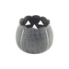 Jack-O-Lantern Candle Holder Antique Grey 4.25x5.25x5.25 **BACKORDERED UNTIL AUGUST 2025**