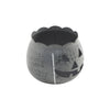 Jack-O-Lantern Candle Holder Antique Grey 4.25x5.25x5.25 **BACKORDERED UNTIL AUGUST 2025**