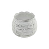 Jack-O-Lantern Candle Holder Antique White 4.25x5.25x5.25 **BACKORDERED UNTIL AUGUST 2025**