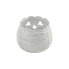 Jack-O-Lantern Candle Holder Antique White 4.25x5.25x5.25 **BACKORDERED UNTIL AUGUST 2025**