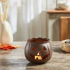 Jack-O-Lantern Candle Holder Bronze 4.25x5.25x5.25 **BACKORDERED UNTIL AUGUST 2025**