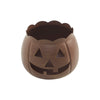 Jack-O-Lantern Candle Holder Bronze 4.25x5.25x5.25 **BACKORDERED UNTIL AUGUST 2025**
