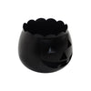 Jack-O-Lantern Candle Holder Black 6.25x7.5x7.5 **BACKORDERED UNTIL AUGUST 2025**