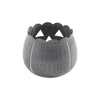 Jack-O-Lantern Candle Holder Antique Grey 6.25x7.5x7.5 **BACKORDERED UNTIL AUGUST 2025**