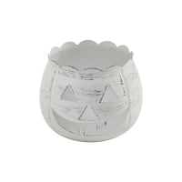 Jack-O-Lantern Candle Holder Antique White 6.25x7.5x7.5 **BACKORDERED UNTIL AUGUST 2025**