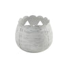 Jack-O-Lantern Candle Holder Antique White 6.25x7.5x7.5 **BACKORDERED UNTIL AUGUST 2025**