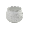 Jack-O-Lantern Candle Holder Antique White 6.25x7.5x7.5 **BACKORDERED UNTIL AUGUST 2025**