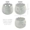 Jack-O-Lantern Candle Holder Antique White 6.25x7.5x7.5 **BACKORDERED UNTIL AUGUST 2025**