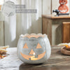 Jack-O-Lantern Candle Holder Antique White 6.25x7.5x7.5 **BACKORDERED UNTIL AUGUST 2025**