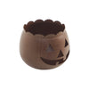 Jack-O-Lantern Candle Holder Bronze 6.25x7.5x7.5 **BACKORDERED UNTIL AUGUST 2025**