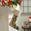 Cardinal Holly Stocking 11x18