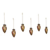 Wise Owl Metal Ornament Set of 6 - 4.5 inch