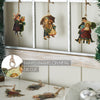 Children at Christmas Metal Ornaments Set of 6 - 4.25/4.5 inch