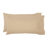 Burlap Vintage King Pillow Case Set 21x40 Bundle (2-Pillow Case Sets)