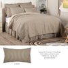 Sawyer Mill Charcoal Ticking Stripe Quilt California King Coverlet 130Wx115L 3pc Bundle (Coverlet, Shams)