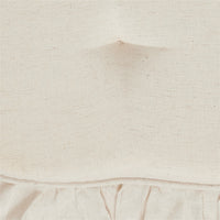 Simple Life Flax Natural Cotton Blend Chair Pad - 15.5x17 Cushioned Seat Cushion - VHC Brands