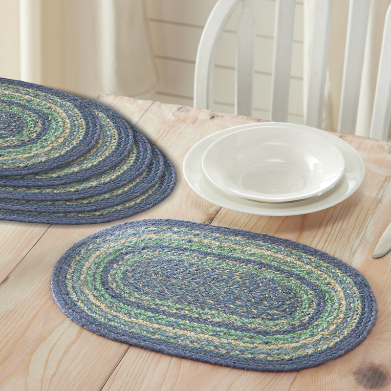 Jolie Jute Oval Placemat Set of 6 13x19
