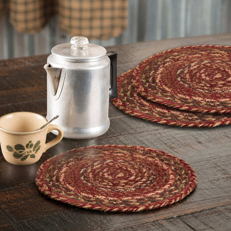 Cider Mill Jute Trivet 8 Set of 3